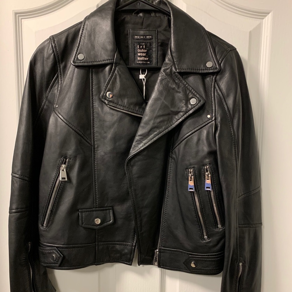 Zara Black Leather Jacket
